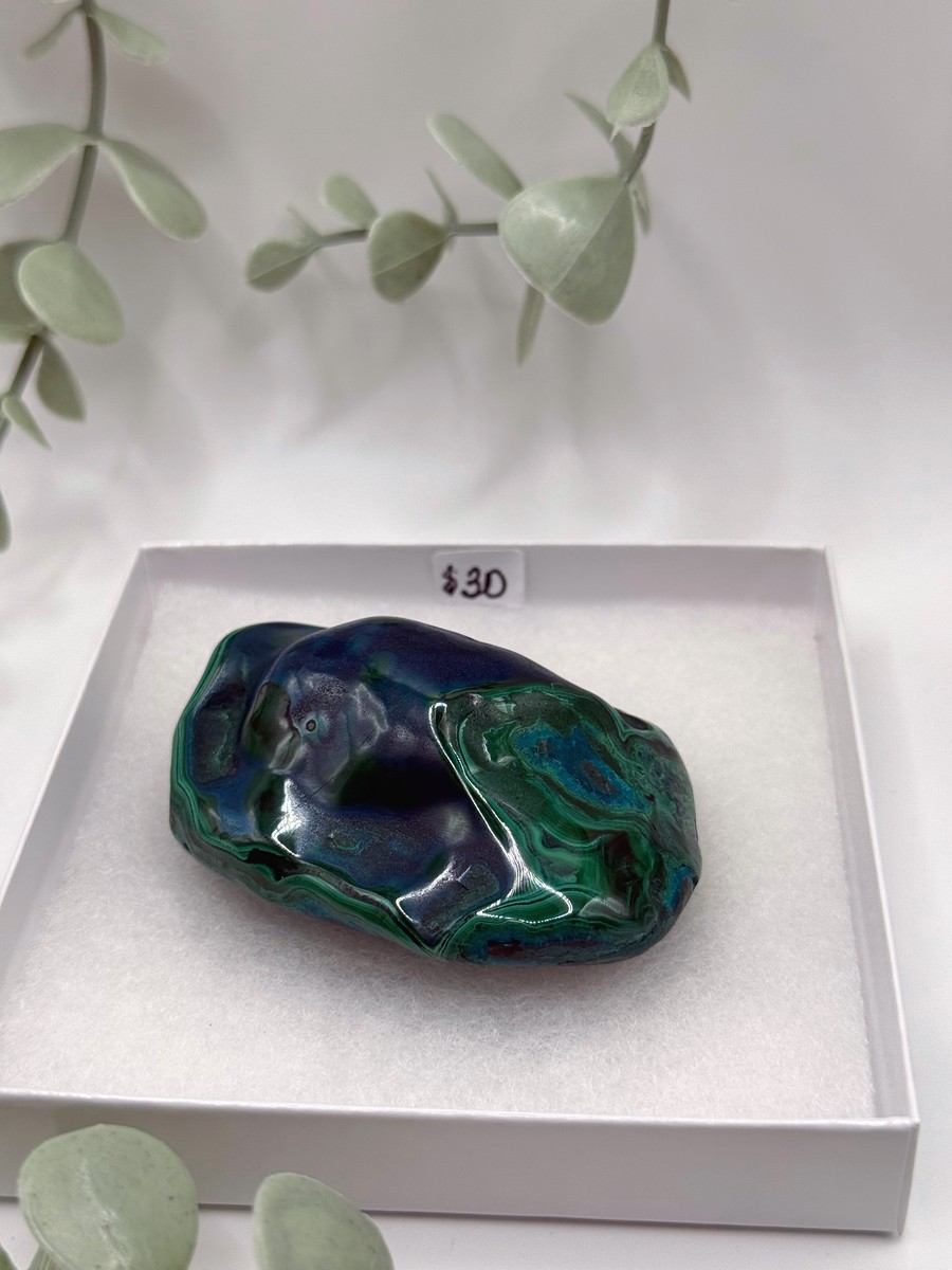 Polished Malachite & Chrysocolla - Congo Amanda