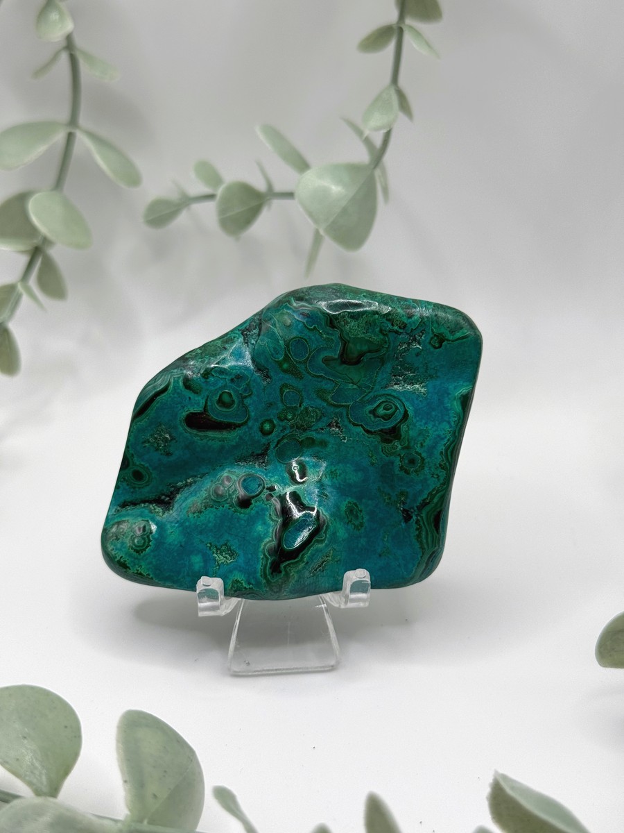 Polished Malachite & Chrysocolla - Congo Amanda
