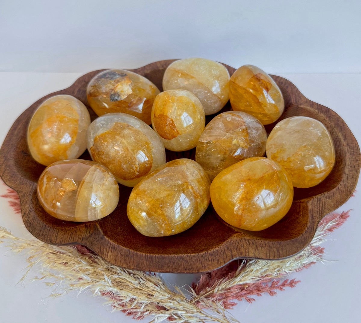 Golden Healer Rounded Palmstone