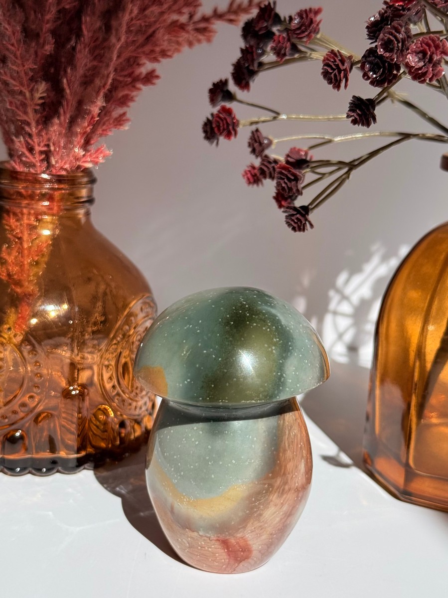 Polychrome Jasper Mushroom