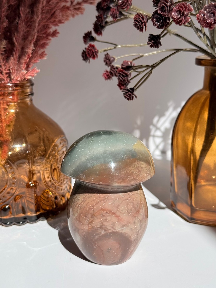 Polychrome Jasper Mushroom