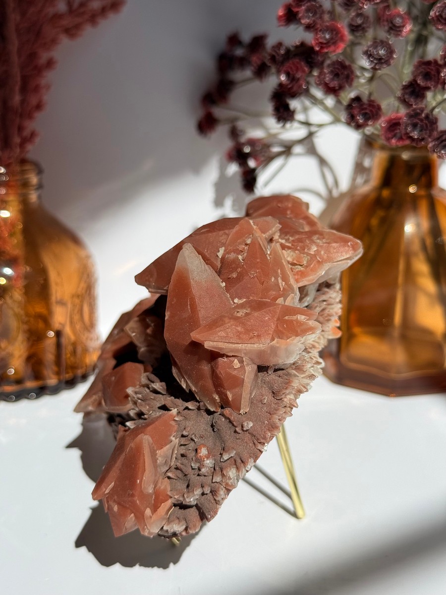 Red Phantom Calcite
