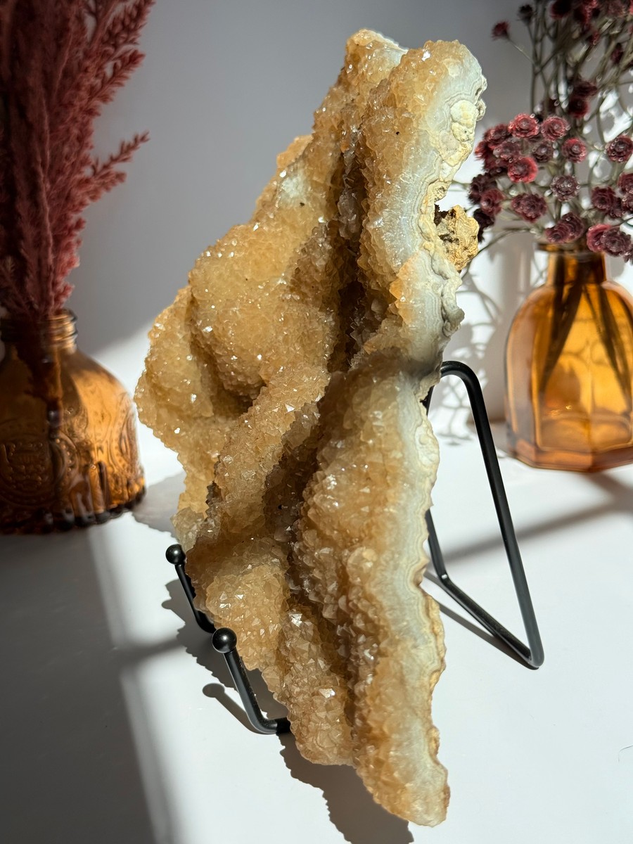 Druzy "Root Beer" Quartz Cluster