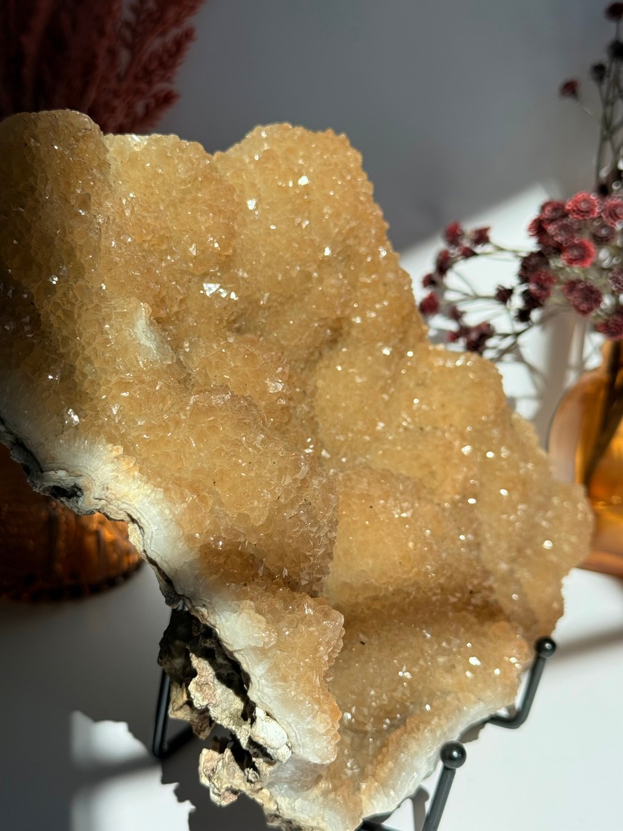 Druzy "Root Beer" Quartz Cluster