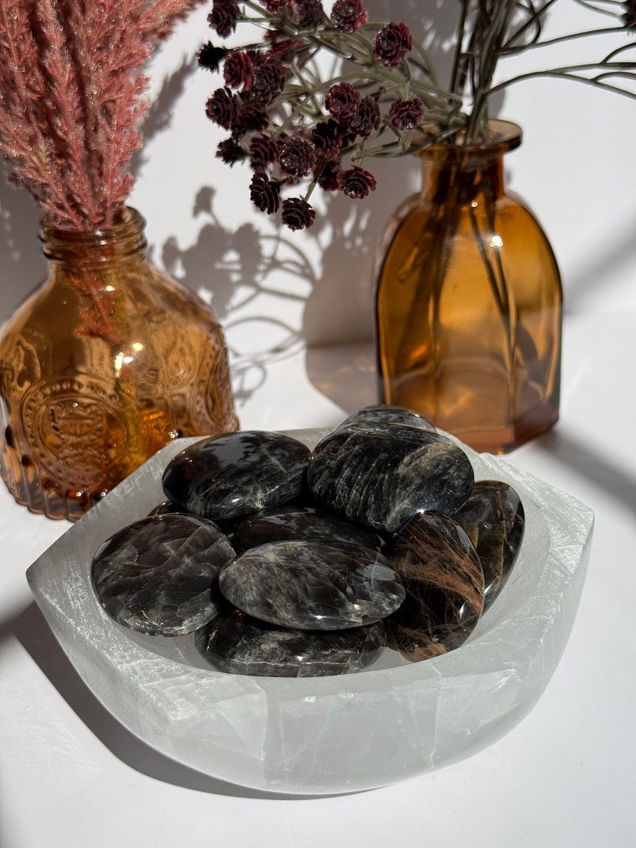 Black Moonstone Palmstone