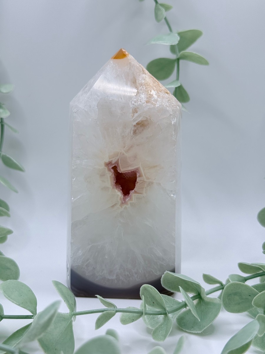 Brazilian Druzy Agate Tower - Amanda