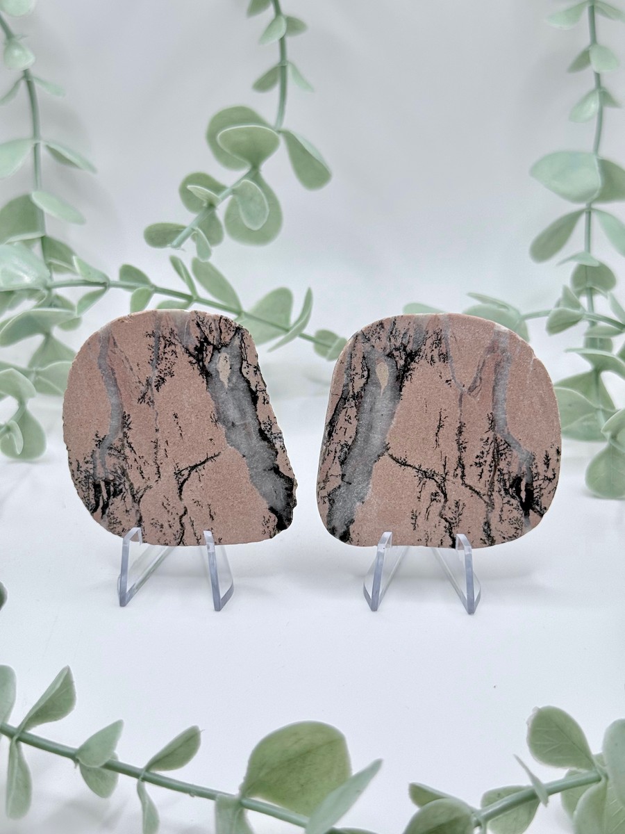 Dendritic Jasper Pairs - Amanda