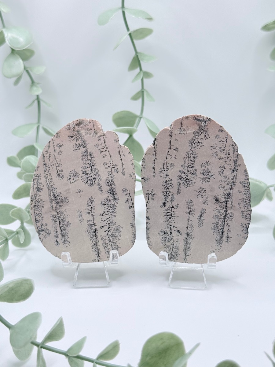 Dendritic Jasper Pair - Amanda