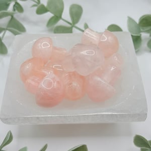 Mini rose quartz mushies - mom