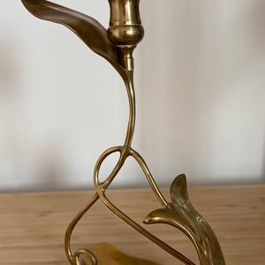 Vintage brass sphere holder
