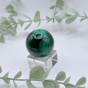 Small Malachite Sphere - Congo Amanda
