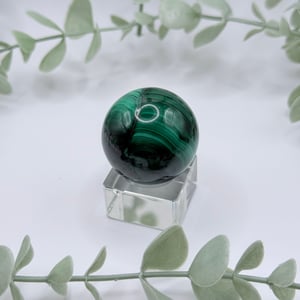 Small Malachite Sphere - Congo Amanda