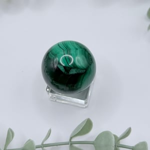 Small Malachite Sphere - Congo Amanda