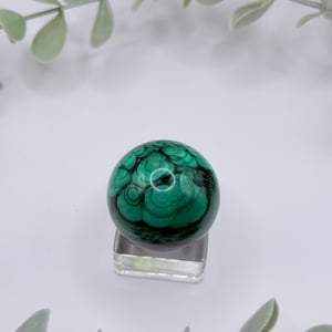 Small Malachite Sphere - Congo Amanda