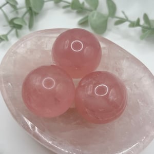 Star Rose Quartz Mini Spheres