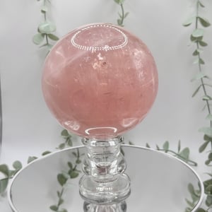 Large Star Rose Quartz Sphere