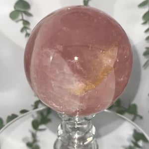 Large Star Rose Quartz Sphere