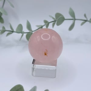 Small Star Rose Quartz Sphere