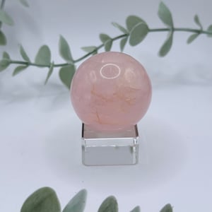 Small Star Rose Quartz Sphere