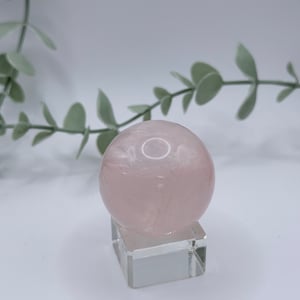 Small Star Rose Quartz Sphere