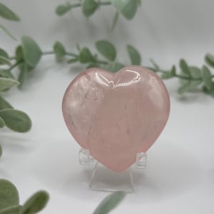 Rose Quartz Small Heart Carving