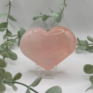 Rose Quartz Heart Carving