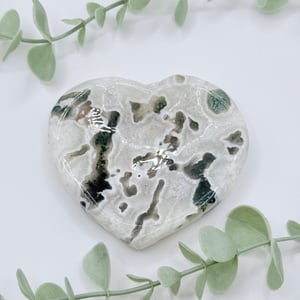 Moss Agate Heart Bowl