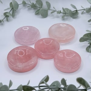 Rose Quartz Ring Dish/Sphere Stand