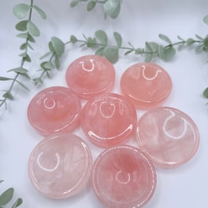Rose Quartz Ring Dish/Sphere Stand