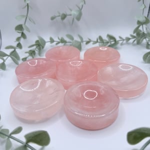 Rose Quartz Ring Dish/Sphere Stand