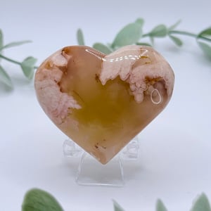 Flower Agate Heart