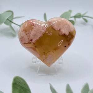 Flower Agate Heart