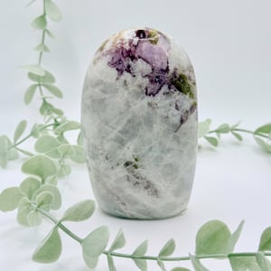 Pink  and Green Tourmaline With Lepidolite Freeform
