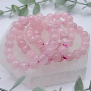 10mm Rose Quartz Bracelet