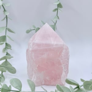 Brazilian Rose Quartz Tower Point