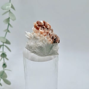 Apophyllite With Hematite On Mordenite