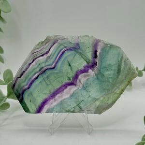 Rainbow Fluorite Slice