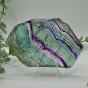 Rainbow Fluorite Slice