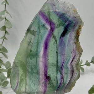 Rainbow Fluorite Slice