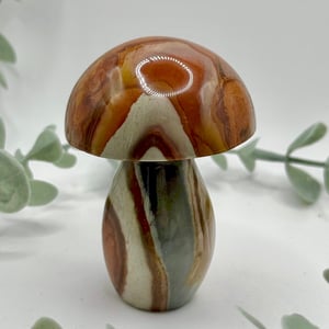 Polychrome Jasper Mushroom