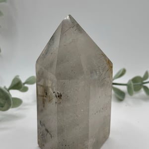 Clear Quartz With Chlorite & Rutile Inclusions
