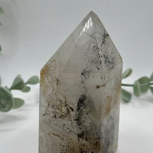 Clear Quartz With Chlorite & Rutile Inclusions