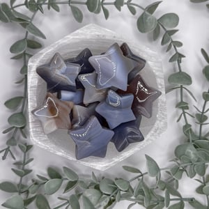 Agate Star Carving - Small