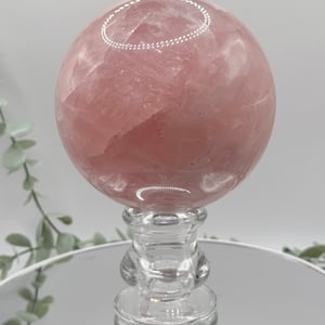 Large Star Rose Quartz Sphere