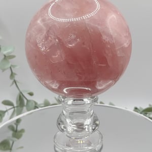 Large Star Rose Quartz Sphere