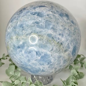 Blue Calcite Sphere - Extra Large
