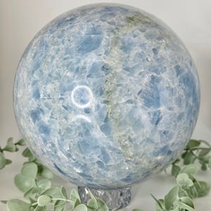 Blue Calcite Sphere - Extra Large