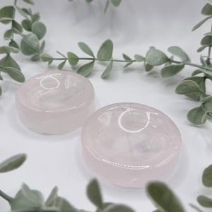 Girasol Rose Quartz sphere holder/bowl