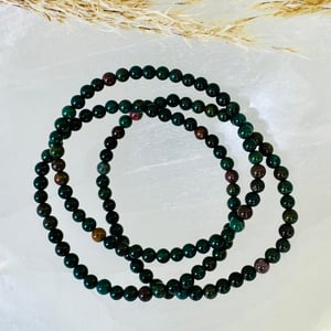 4mm Bloodstone Bracelet