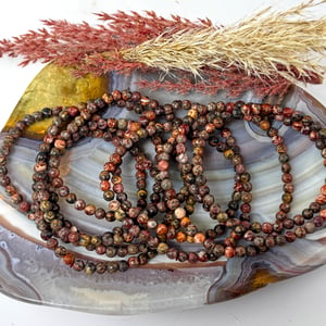 4mm Leopard Jasper Bracelet